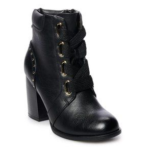 Apt. 9® Dial Women's High Heel Ankle Boots Black